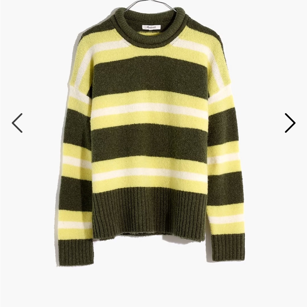 Madewell Fulton Striped Sweater size L